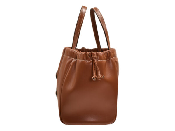 imgrc0095147600 Celine Small Hippo Drawstring Cuile Triomphe Leather Brown