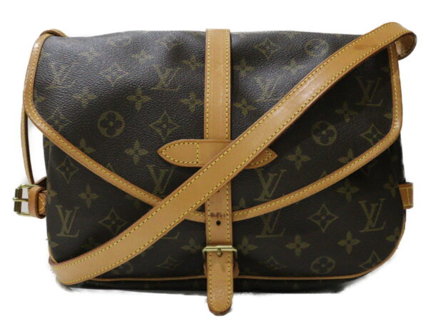 imgrc0095169824 Louis Vuitton Saumur 30 Monogram Canvas Shoulder Bag Brown