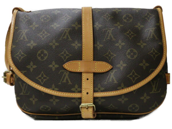 imgrc0095169825 Louis Vuitton Saumur 30 Monogram Canvas Shoulder Bag Brown