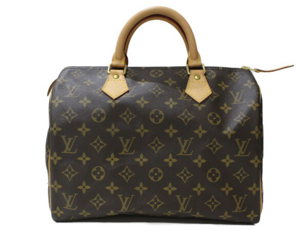 imgrc0095253433 Louis Vuitton Speedy 30 Monogram Canvas Handbag Brown