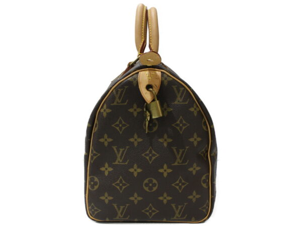 imgrc0095253435 Louis Vuitton Speedy 30 Monogram Canvas Handbag Brown