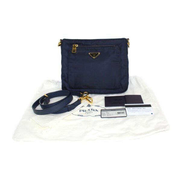 imgrc0095307092 Prada Nylon Shoulder Bag Navy