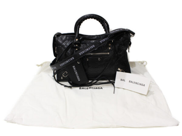 imgrc0095607737 Balenciaga City S Leather Handbag Black