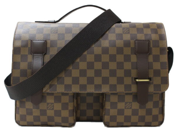 imgrc0095803886 Louis Vuitton Broadway Damier Canvas Shoulder Bag Brown