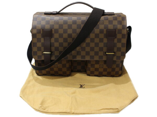 imgrc0095803900 Louis Vuitton Broadway Damier Canvas Shoulder Bag Brown