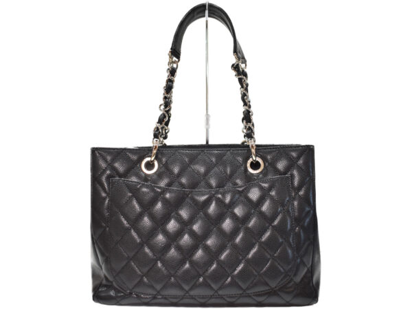 imgrc0095839508 Chanel Matelasse GST Caviar Skin Tote Bag Black