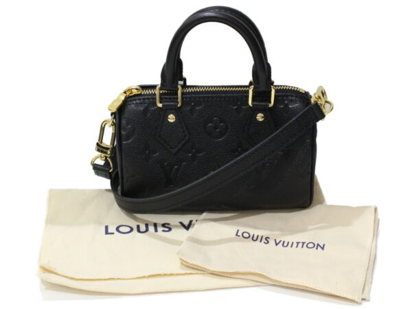 imgrc0095862018 Louis Vuitton Nano Speedy Monogram Empreinte Shoulder Bag Black