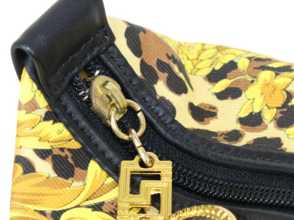 imgrc0095969087 Versace Handbag Leopard Leather Yellow Black