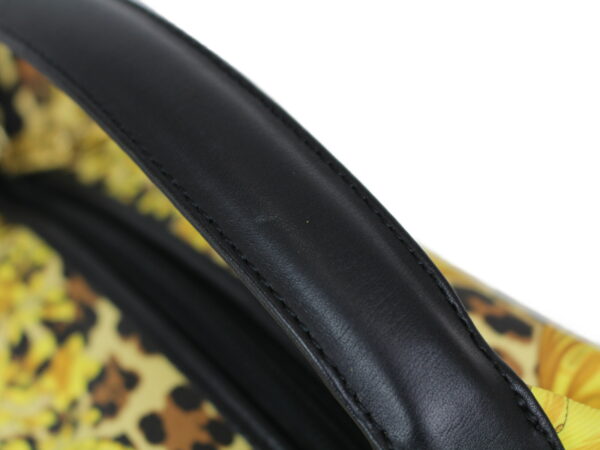 imgrc0095969091 Versace Handbag Leopard Leather Yellow Black