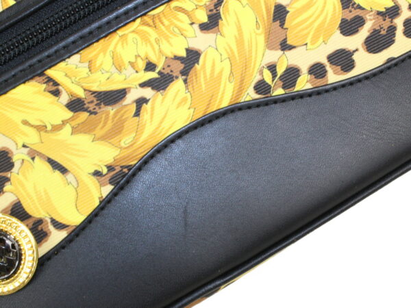 imgrc0095969093 Versace Handbag Leopard Leather Yellow Black