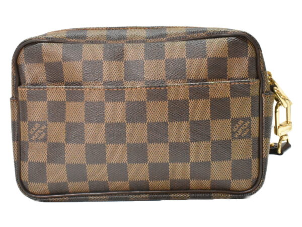 imgrc0095990819 Louis Vuitton Pochette Bier Macau Clutch Damier Ebene Brown