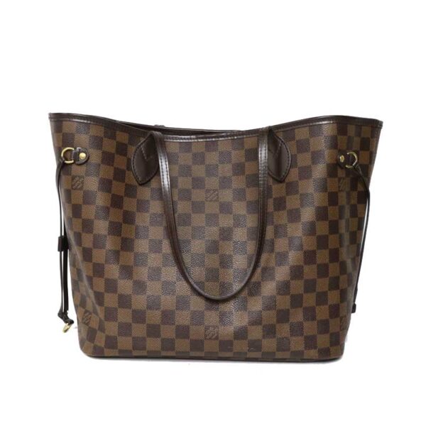 imgrc0096052612 Louis Vuitton Neverfull MM Tote Bag Damier Ebene Brown