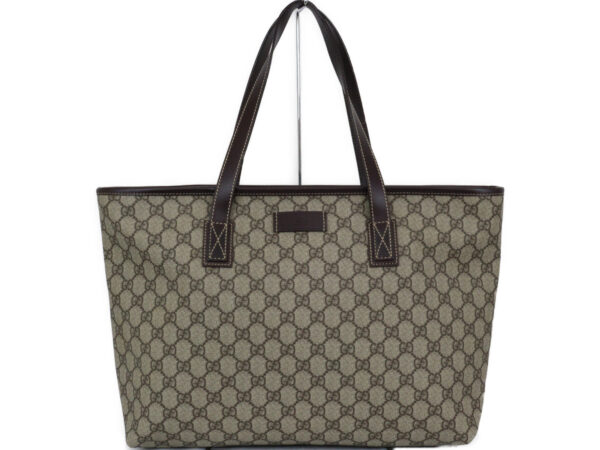 imgrc0096148104 Gucci GG Supreme Tote Bag Brown