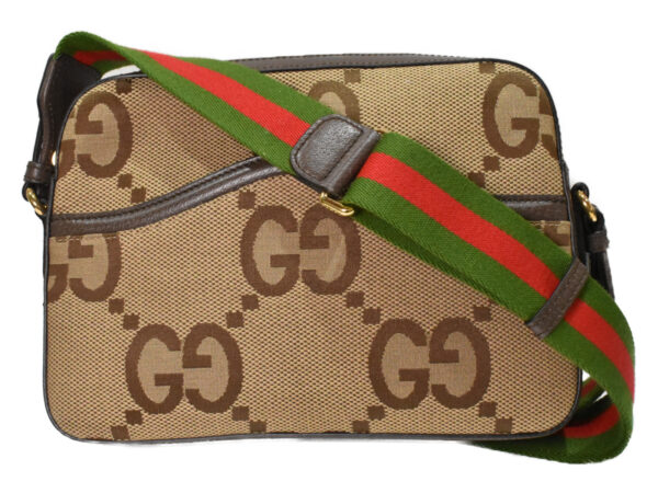 imgrc0096181336 Gucci Jumbo GG Messenger Bag Canvas Beige