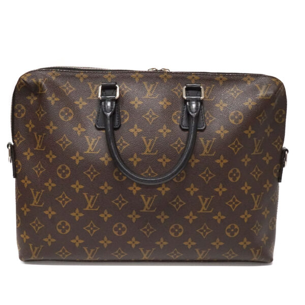 imgrc0096400077 Louis Vuitton Porte de Cumain Jour business bag Monogram Macassar