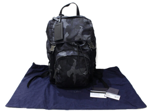 imgrc0096402159 Prada Nylon Rucksack Backpack Blue Gray Camouflage