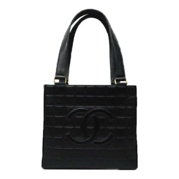 imgrc0096408242 Chanel Chocolate Bar Lambskin Tote Bag Black