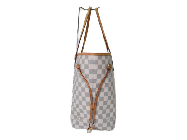 imgrc0096452019 Louis Vuitton Neverfull MM Tote Bag Damier Azur Ivory White