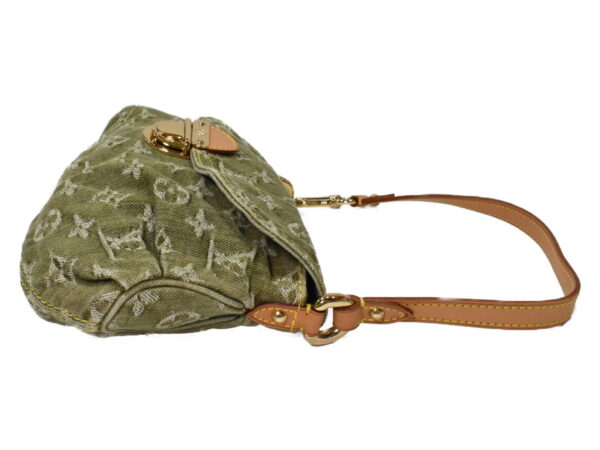 imgrc0096495571 Louis Vuitton Mini Pleaty Handbag Monogram Denim Green