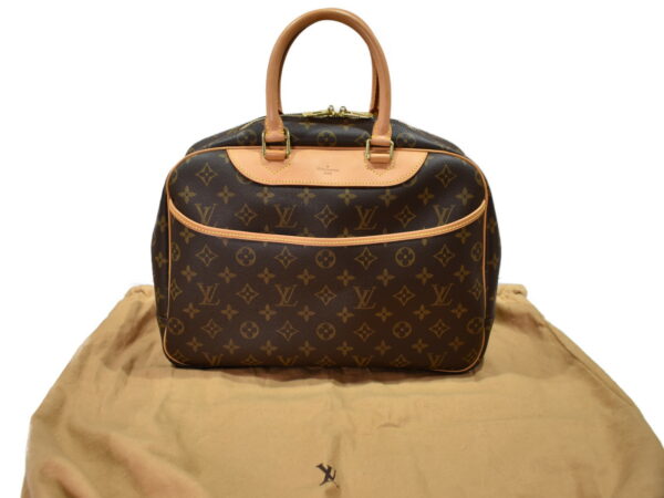 imgrc0096709201 Louis Vuitton Deauville Handbag Monogram Brown