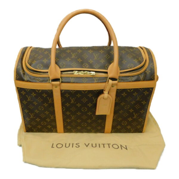 imgrc0096735524 Louis Vuitton Sacchan 50 Monogram Dog Carrier Brown