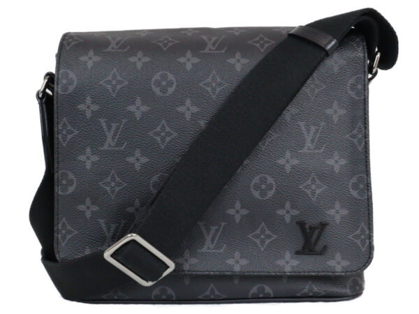 imgrc0096748192 Louis Vuitton District PM Monogram Eclipse Shoulder Bag Black Gray