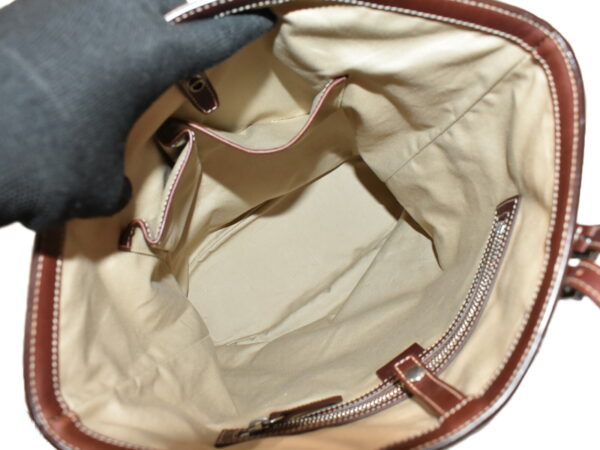 imgrc0096798332 Celine Canvas Leather Tote Bag White Brown