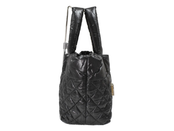 imgrc0096818069 Chanel Coco Cocoon Nylon Leather Handbag Black