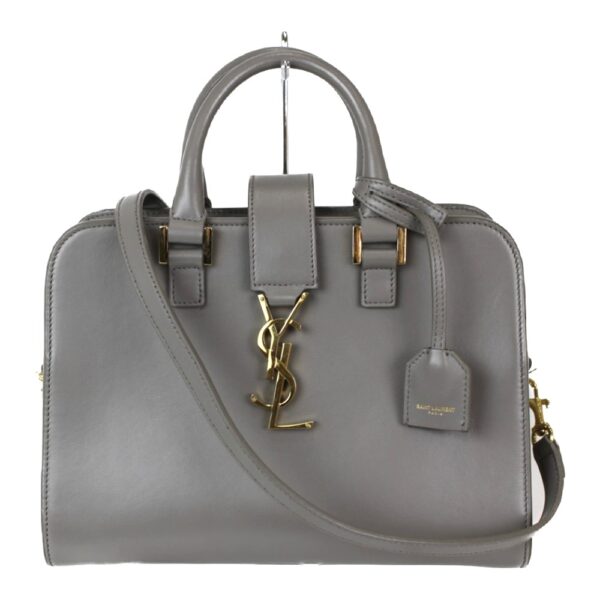 imgrc0097887604 Yves Saint Laurent Baby Cabas Leather Gray