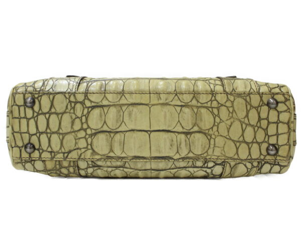 imgrc0098195933 Miu Miu Crocodile Embossed Handbag Leather Yellow