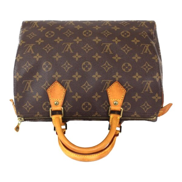 imgrc0098667891 Louis Vuitton Speedy 30 Monogram Canvas Handbag Brown