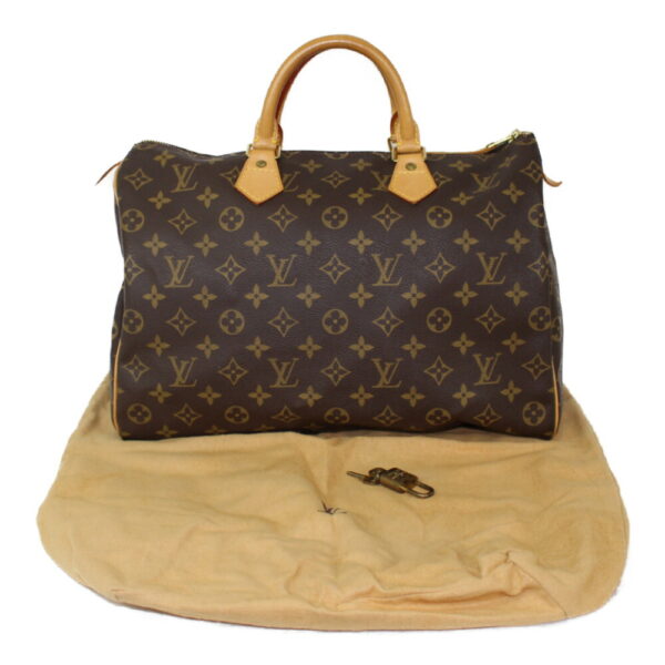 imgrc0098709658 Louis Vuitton Speedy 35 Monogram Canvas Handbag Brown