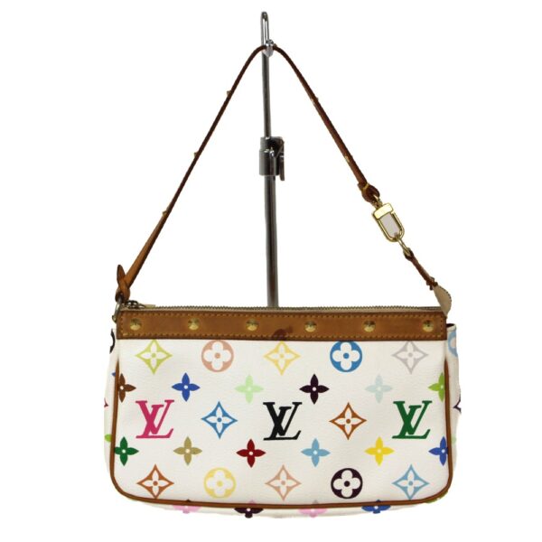 imgrc0098713288 Louis Vuitton Pochette Accessoire Multicolor Handbag White