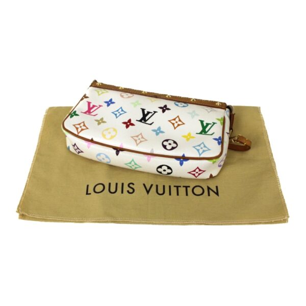 imgrc0098713306 Louis Vuitton Pochette Accessoire Multicolor Handbag White