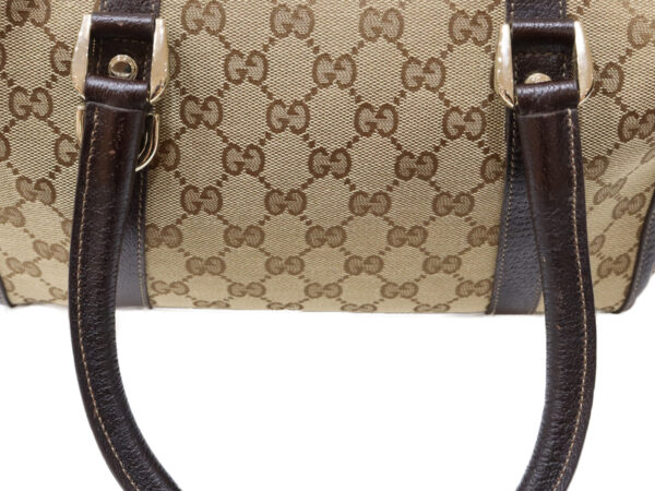 imgrc0099103150 Gucci GG Canvas Bag Canvas Leather Beige Brown