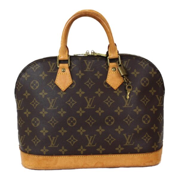 imgrc0099226032 Louis Vuitton Alma Monogram Canvas Handbag Brown