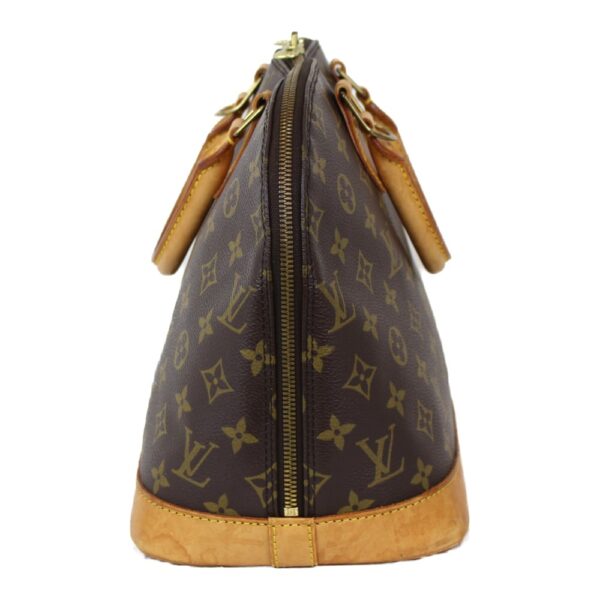 imgrc0099226034 Louis Vuitton Alma Monogram Canvas Handbag Brown