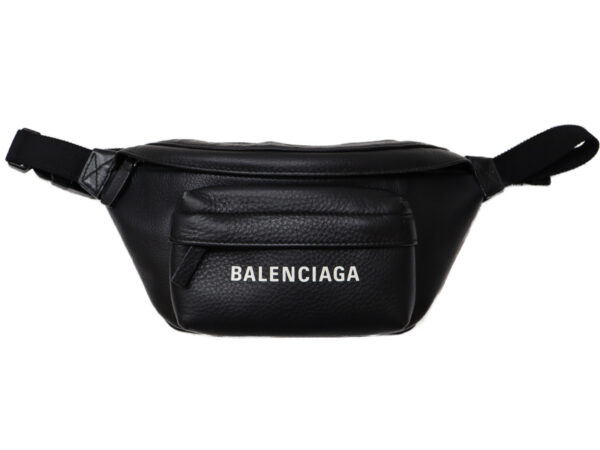 imgrc0099378507 Balenciaga Leather Waist Bag Black