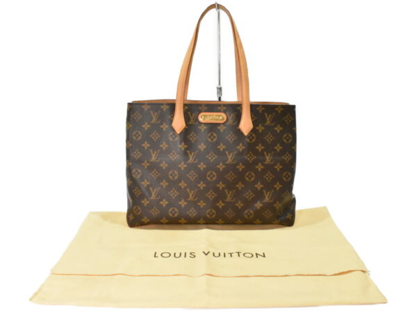 imgrc0099385405 Louis Vuitton Wilshire MM Tote Bag Monogram Brown