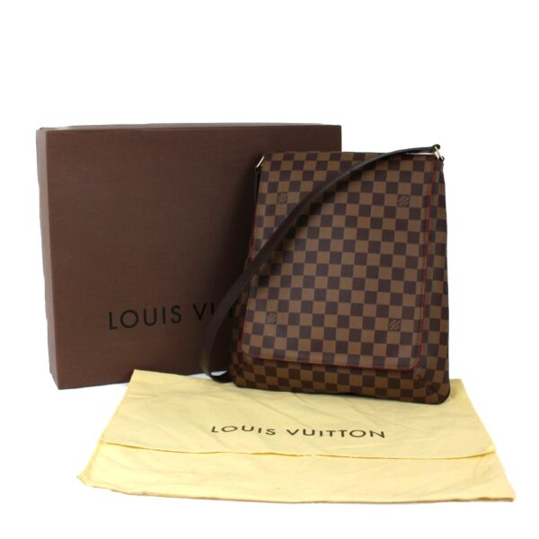 imgrc0099406568 Louis Vuitton Musette Damier Canvas Shoulder Bag Brown