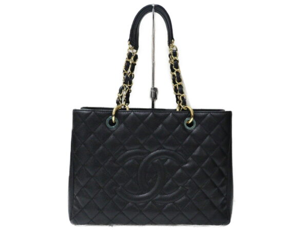 imgrc0100213061 Chanel Grand Shopping Tote Caviar Skin Black