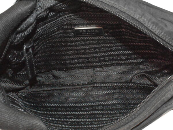 imgrc0100214234 Prada Nylon Shoulder Bag Black