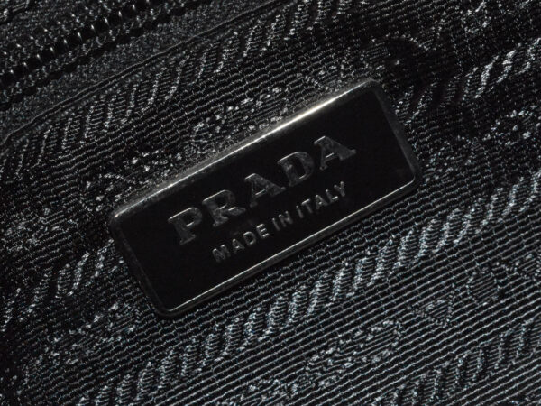 imgrc0100214235 Prada Nylon Shoulder Bag Black