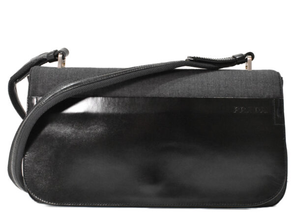 imgrc0100421389 Prada Shoulder Bag Black Gray