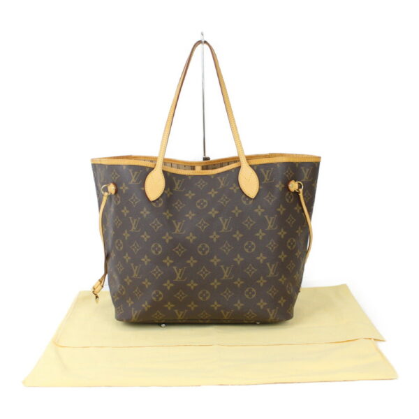 imgrc0100455653 Louis Vuitton Neverfull MM Monogram Canvas Tote Bag Brown