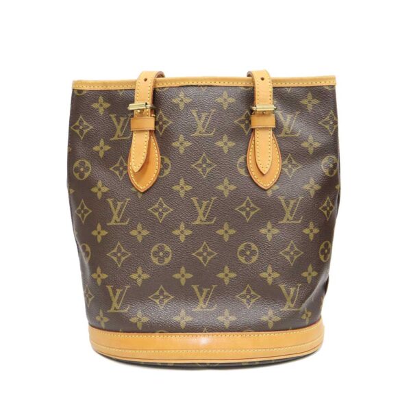 imgrc0100607987 Louis Vuitton Bucket PM Shoulder Bag Monogram Brown