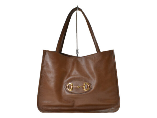 imgrc0100622533 Gucci Horsebit Tote Bag Leather Brown