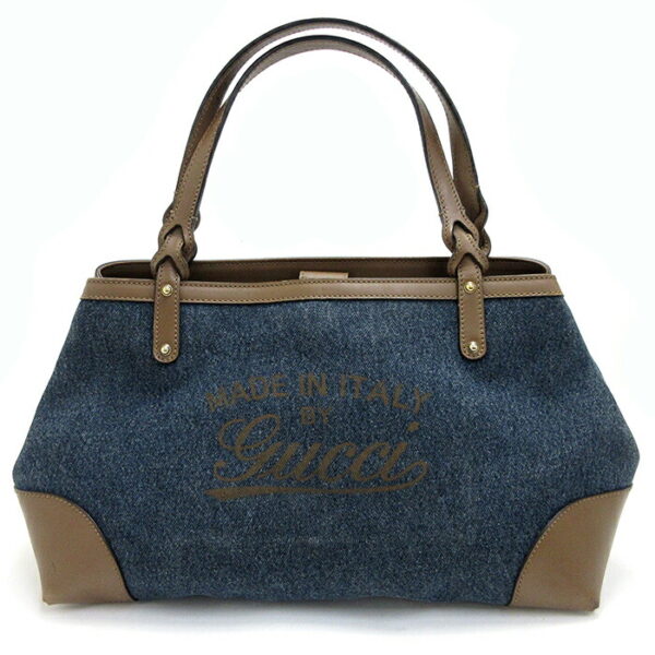 imgrc0126261284 GUCCI Craft Tote Denim Canvas