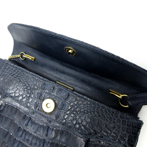 imgrc0128719025 Crocodile 3WAY Shoulder Bag Leather Blue