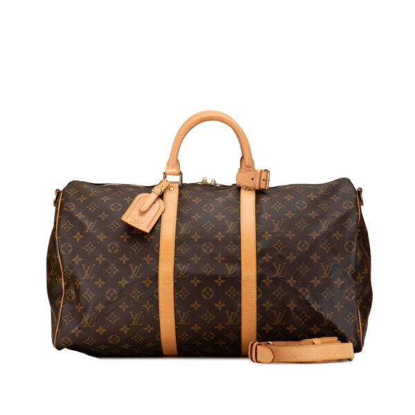 ivcgc1wgpvrn35nf 10 Louis Vuitton Keepall 50 2WAY Shoulder Bag Brown